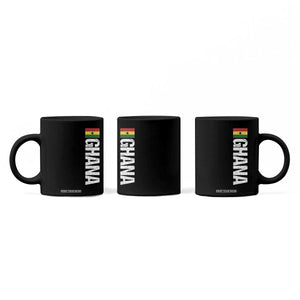 Distressed Ghana Flag Coffee Mug Vintage Ghanese Flag Africa Ghanaian Heritage