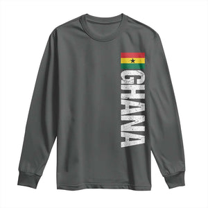 Distressed Ghana Flag Long Sleeve Shirt Vintage Ghanese Flag Africa Ghanaian Heritage