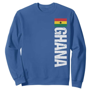 Distressed Ghana Flag Sweatshirt Vintage Ghanese Flag Africa Ghanaian Heritage