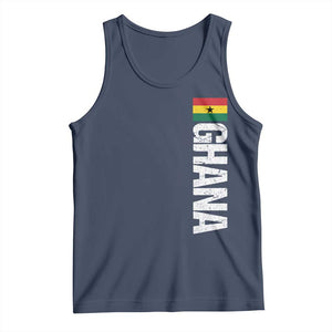 Distressed Ghana Flag Tank Top Vintage Ghanese Flag Africa Ghanaian Heritage