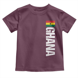 Distressed Ghana Flag Toddler T Shirt Vintage Ghanese Flag Africa Ghanaian Heritage