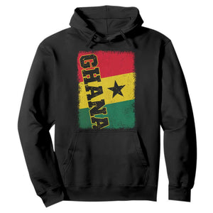 Vintage Distressed Ghana Flag Hoodie Ghanaian Heritage Africa Ghanese Roots