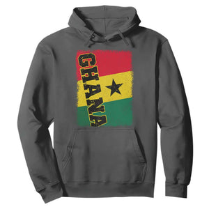Vintage Distressed Ghana Flag Hoodie Ghanaian Heritage Africa Ghanese Roots
