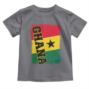 Vintage Distressed Ghana Flag Toddler T Shirt Ghanaian Heritage Africa Ghanese Roots