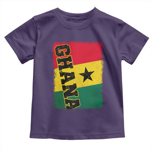 Vintage Distressed Ghana Flag Toddler T Shirt Ghanaian Heritage Africa Ghanese Roots