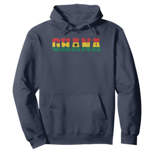Ghana Flag Hoodie Varsity Lettering Design Ghanaian Pride Heritage Graphic