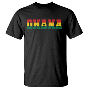 Ghana Flag T Shirt Varsity Lettering Design Ghanaian Pride Heritage Graphic