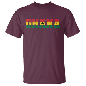 Ghana Flag T Shirt Varsity Lettering Design Ghanaian Pride Heritage Graphic