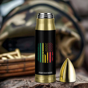 Ghana American Flag Bullet Tumbler Vintage Ghanaian Pride Heritage Graphic for Ghanaian Americans