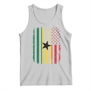 Ghana American Flag Tank Top Vintage Ghanaian Pride Heritage Graphic for Ghanaian Americans