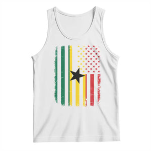 Ghana American Flag Tank Top Vintage Ghanaian Pride Heritage Graphic for Ghanaian Americans