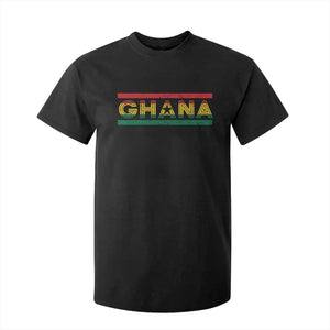 Retro Ghana Flag T Shirt For Kid Vintage Ghanaian Pride Ghanese Roots Heritage Graphic
