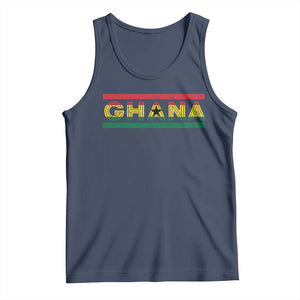 Retro Ghana Flag Tank Top Vintage Ghanaian Pride Ghanese Roots Heritage Graphic