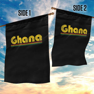 Vintage Ghana Garden Flag Retro Stripe Flag Pride Ghanaian Heritage African Roots