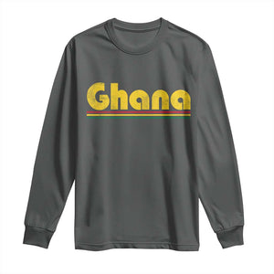 Vintage Ghana Long Sleeve Shirt Retro Stripe Flag Pride Ghanaian Heritage African Roots