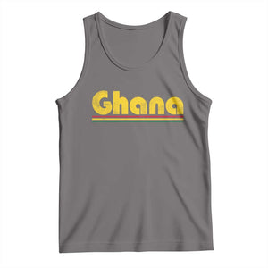Vintage Ghana Tank Top Retro Stripe Flag Pride Ghanaian Heritage African Roots