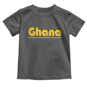 Vintage Ghana Toddler T Shirt Retro Stripe Flag Pride Ghanaian Heritage African Roots