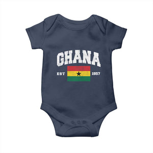 Ghana Est 1957 Ghanaian Flag Independence Day Baby Onesie Ghanaian Heritage Pride