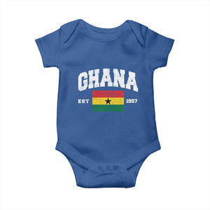 Ghana Est 1957 Ghanaian Flag Independence Day Baby Onesie Ghanaian Heritage Pride