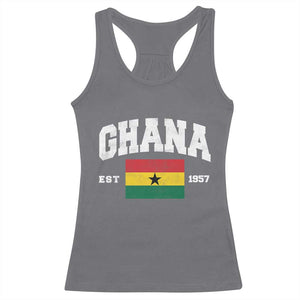 Ghana Est 1957 Ghanaian Flag Independence Day Racerback Tank Top Ghanaian Heritage Pride