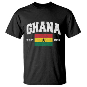 Ghana Est 1957 Ghanaian Flag Independence Day T Shirt Ghanaian Heritage Pride
