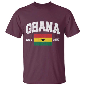 Ghana Est 1957 Ghanaian Flag Independence Day T Shirt Ghanaian Heritage Pride