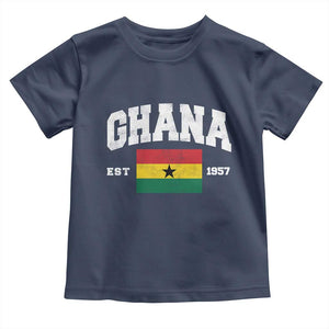Ghana Est 1957 Ghanaian Flag Independence Day Toddler T Shirt Ghanaian Heritage Pride