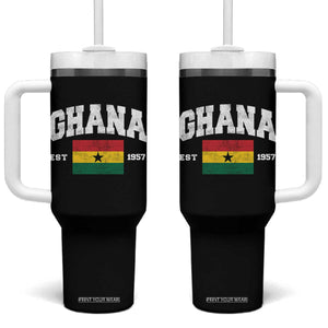 Ghana Est 1957 Ghanaian Flag Independence Day Tumbler With Handle Ghanaian Heritage Pride