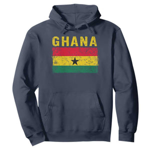 Vintage Ghana Flag Distressed Design Hoodie Proud Ghanaian Heritage African Pride