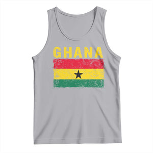 Vintage Ghana Flag Distressed Design Tank Top Proud Ghanaian Heritage African Pride