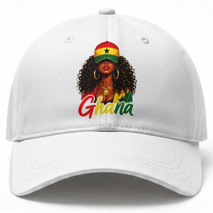 Ghanaian Princess Ghana Flag Melanin Baseball Cap Black Girls
