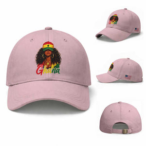 Ghanaian Princess Ghana Flag Melanin Baseball Cap Black Girls