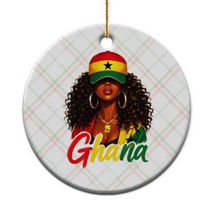 Ghanaian Princess Ghana Flag Melanin Ceramic Ornament Black Girls