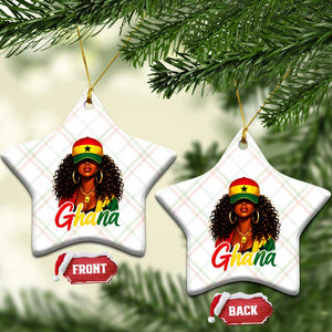 Ghanaian Princess Ghana Flag Melanin Ceramic Ornament Black Girls
