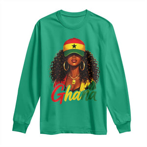 Ghanaian Princess Ghana Flag Melanin Long Sleeve Shirt Black Girls
