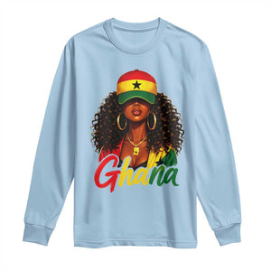 Ghanaian Princess Ghana Flag Melanin Long Sleeve Shirt Black Girls