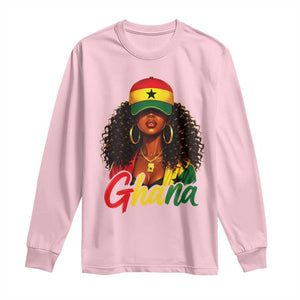 Ghanaian Princess Ghana Flag Melanin Long Sleeve Shirt Black Girls