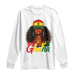 Ghanaian Princess Ghana Flag Melanin Long Sleeve Shirt Black Girls