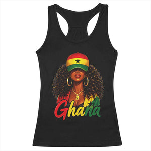 Ghanaian Princess Ghana Flag Melanin Racerback Tank Top Black Girls