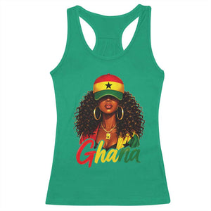 Ghanaian Princess Ghana Flag Melanin Racerback Tank Top Black Girls
