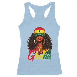 Ghanaian Princess Ghana Flag Melanin Racerback Tank Top Black Girls
