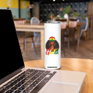 Ghanaian Princess Ghana Flag Melanin Skinny Tumbler Black Girls