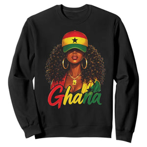 Ghanaian Princess Ghana Flag Melanin Sweatshirt Black Girls
