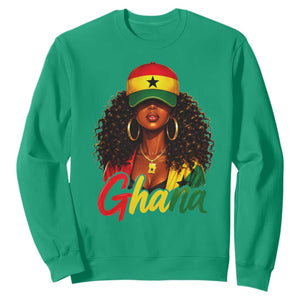 Ghanaian Princess Ghana Flag Melanin Sweatshirt Black Girls