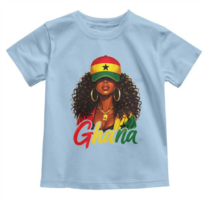 Ghanaian Princess Ghana Flag Melanin Toddler T Shirt Black Girls