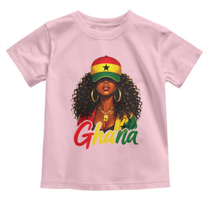 Ghanaian Princess Ghana Flag Melanin Toddler T Shirt Black Girls