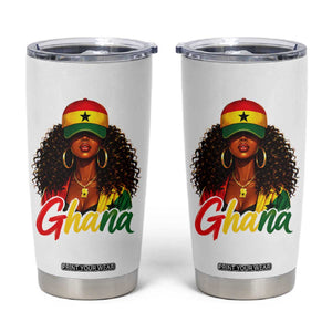 Ghanaian Princess Ghana Flag Melanin Tumbler Cup Black Girls