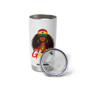 Ghanaian Princess Ghana Flag Melanin Tumbler Cup Black Girls