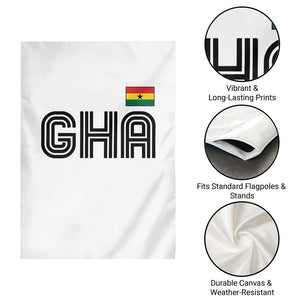 Proud Ghanaian Garden Flag Minimalist Ghana Typography Design Ghana Flag