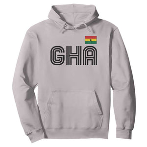 Proud Ghanaian Hoodie Minimalist Ghana Typography Design Ghana Flag